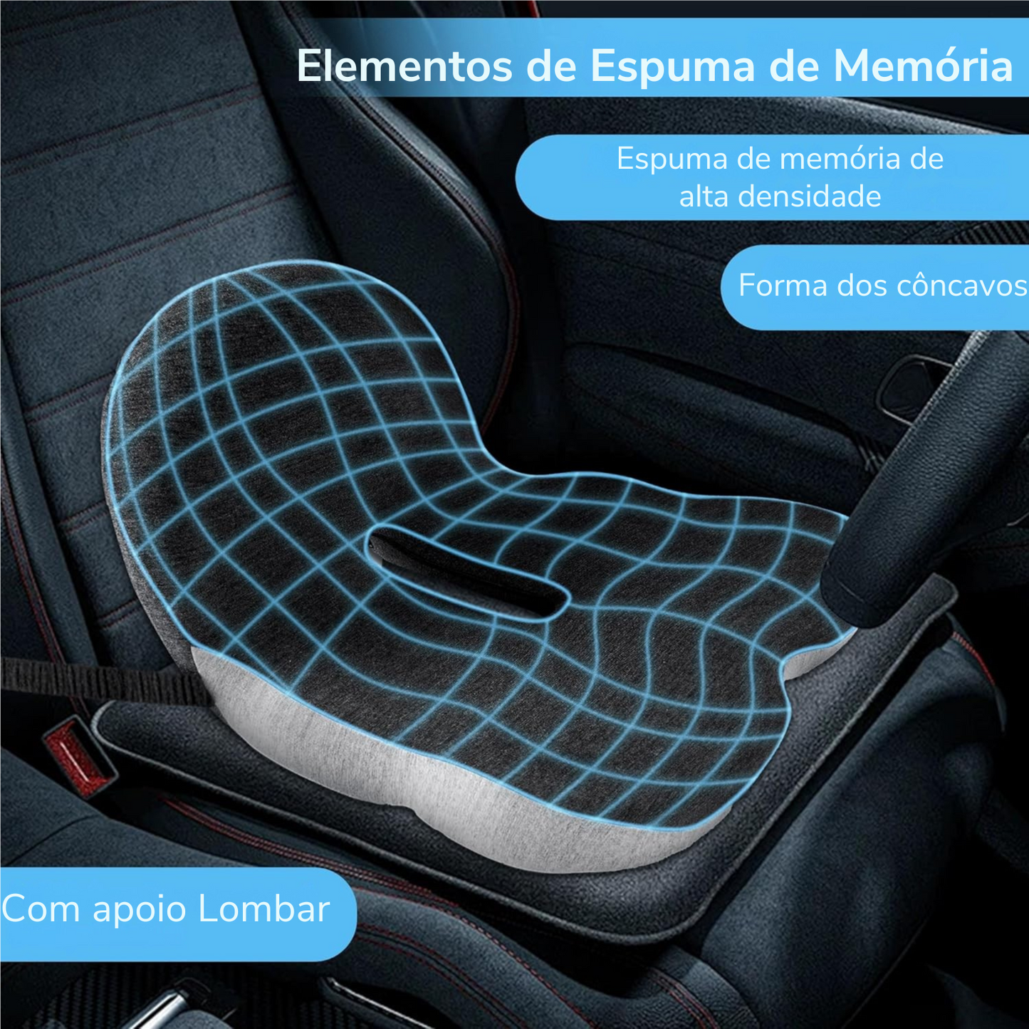 Assento de Espuma com Memória
