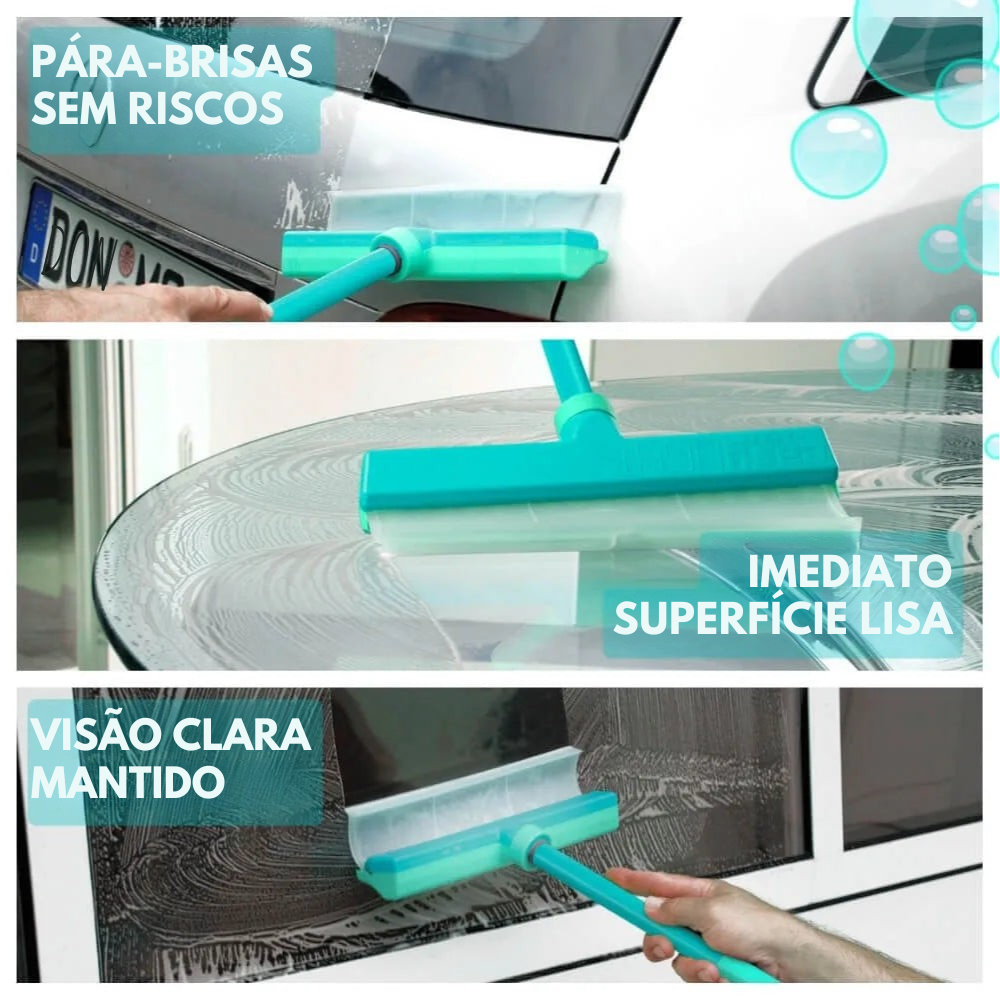 Kit de Rodo de Silicone Reciclável Para Janelas x2
