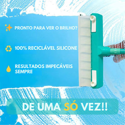 Kit de Rodo de Silicone Reciclável Para Janelas